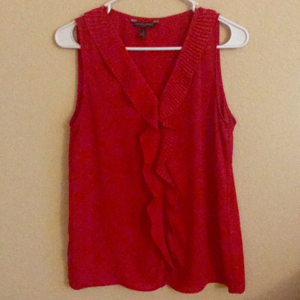 Banana Republic Red sleeveless blouse